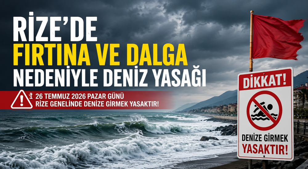 Fırtına ve deniz yasağı uyarısı