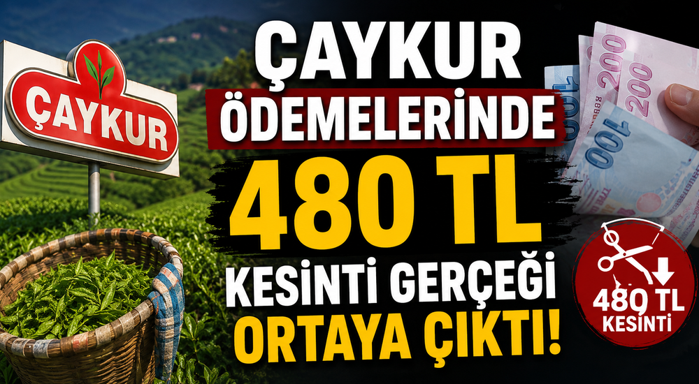 ÇAYKUR Ödemelerinde 480 TL Kesinti Gerçeği