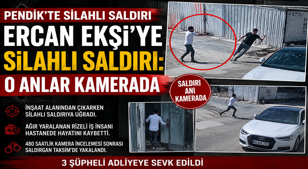 Pendik’te Silahlı Saldırı Kamera Görüntüleri
