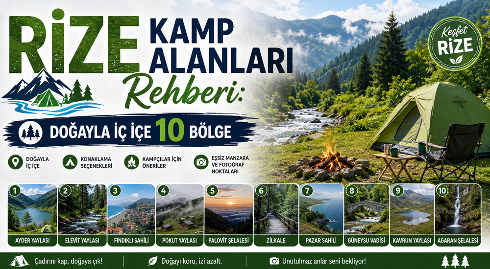 Rize Kamp Alanları Rehberi
