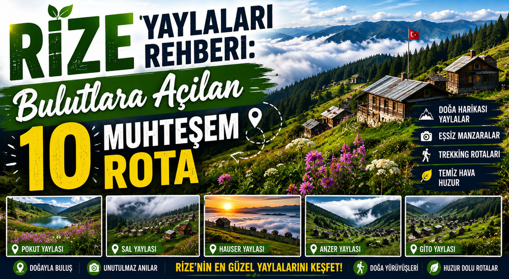 Rize Yaylaları Bulutlara Açılan 10 Rota