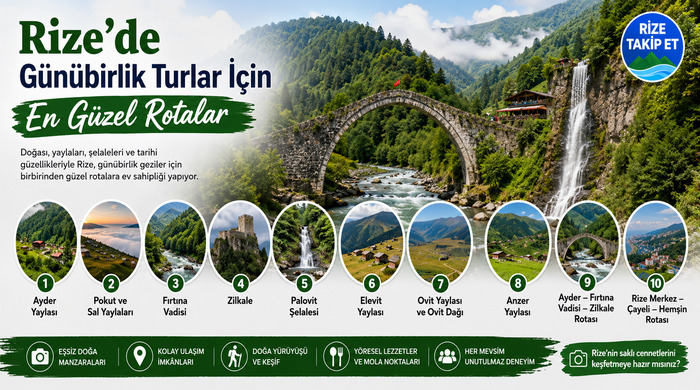Rize’nin En Güzel Günübirlik Rotaları