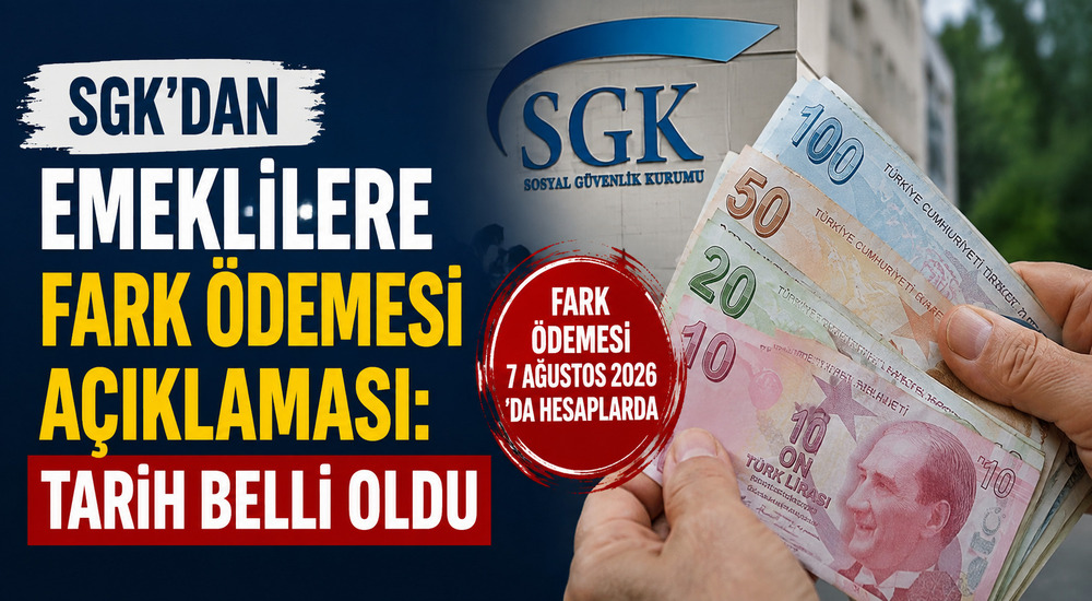 SGK'dan Emeklilere Fark Ödemesi Açıklamas